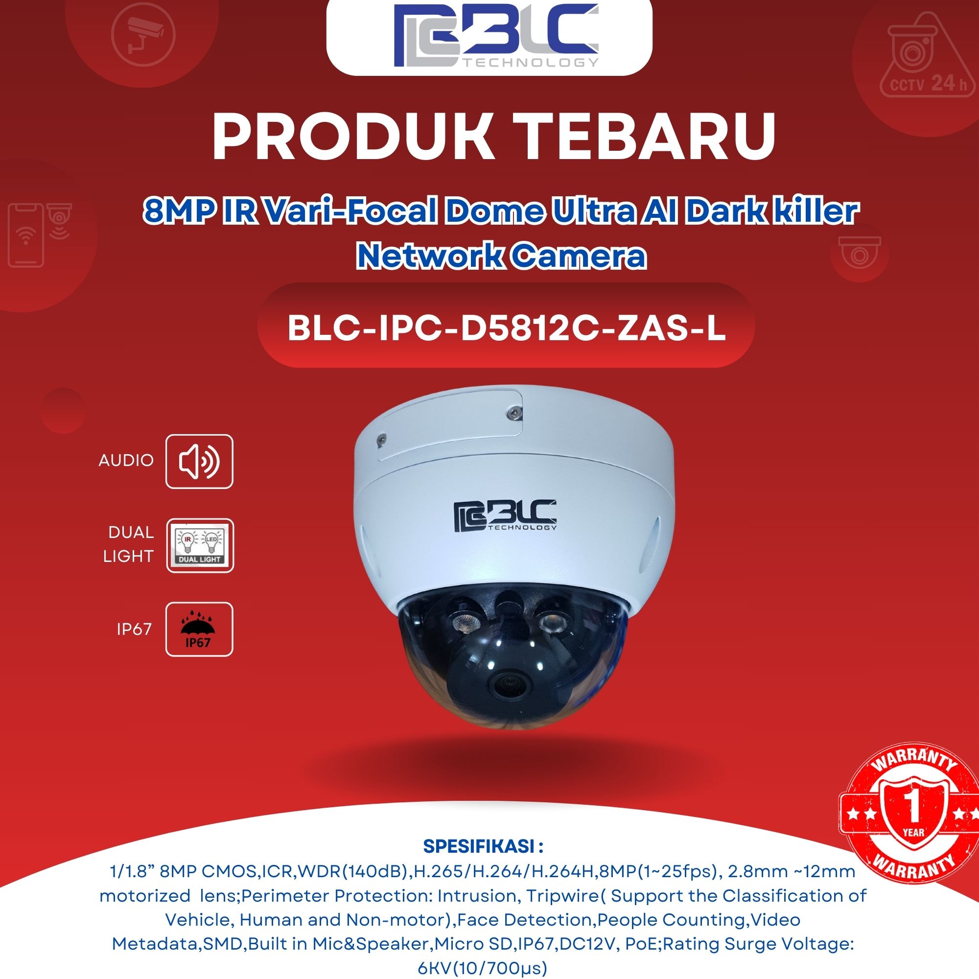 BLC-IPC-D5812C-ZAS-L BLC-IPC-D5812C-ZAS-L - Gambar 1