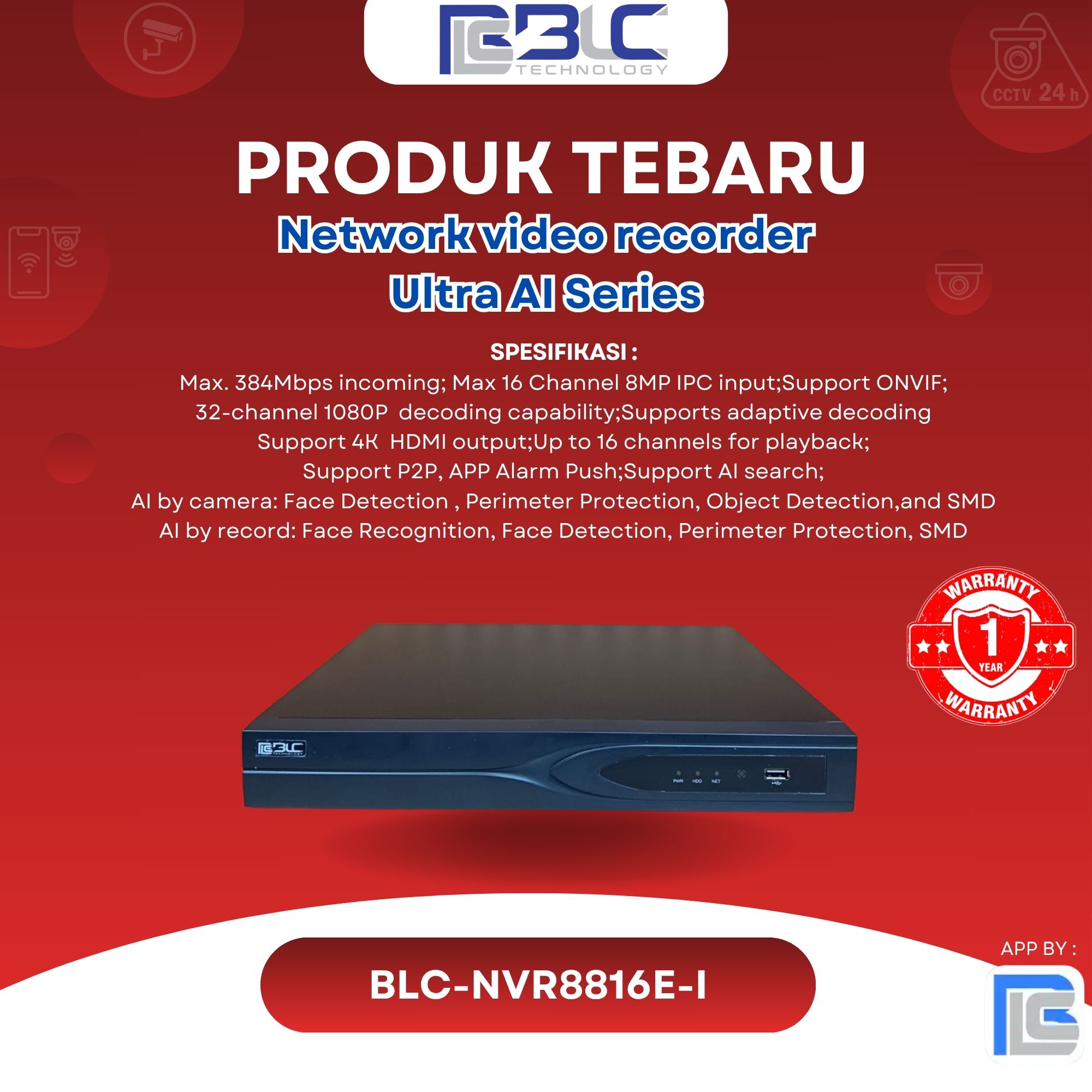BLC-NVR8816E-I BLC-NVR8816E-I - Gambar 1