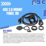 USB 2.0 Mount Panel 1M